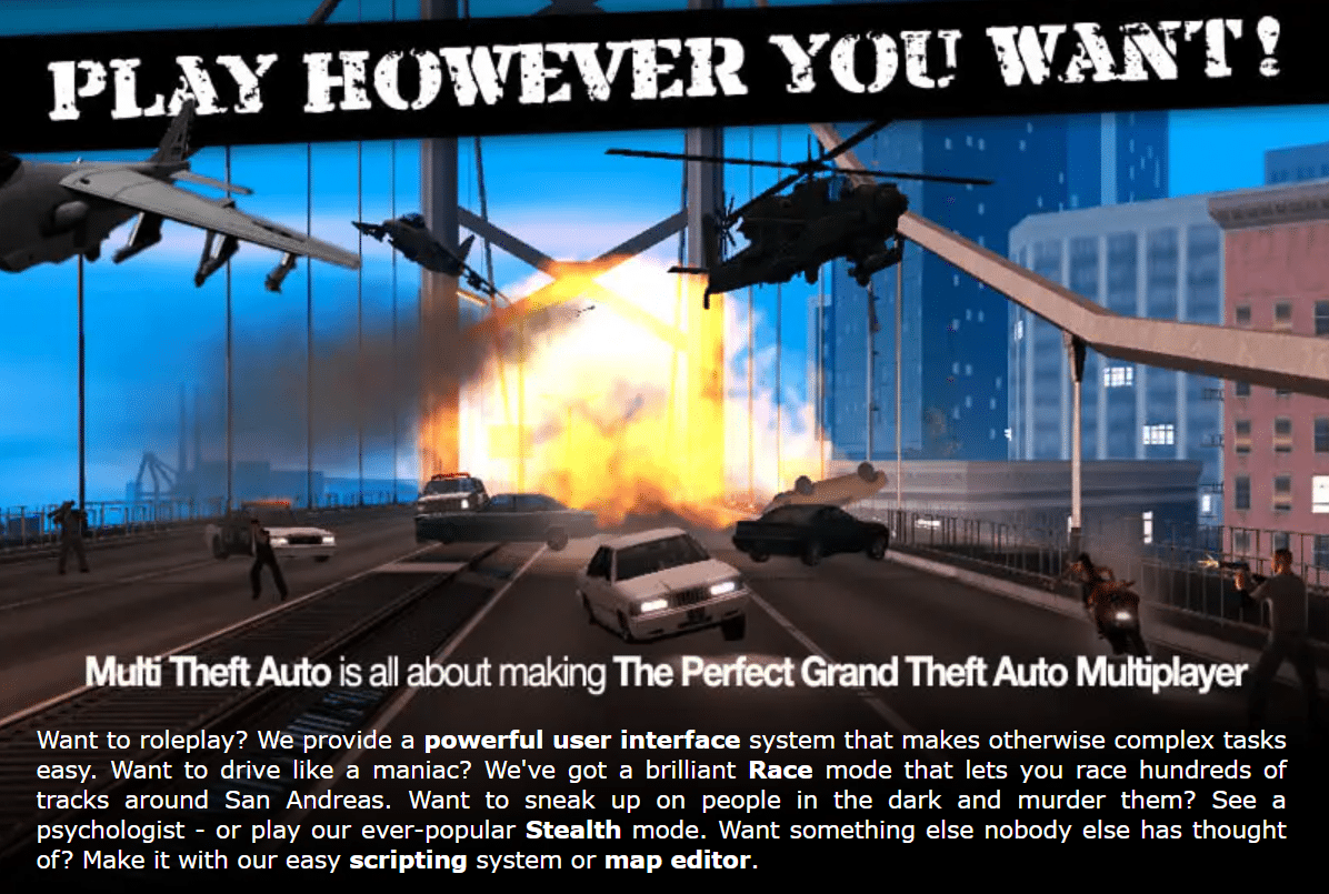 MTA gameplay screenshot